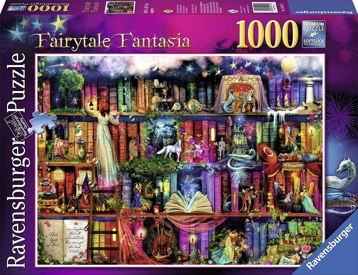 1000 Biblioteca de Fantasia ( Ravensburger 19417 ) imagen b