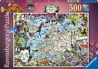 500 Circo peculiar Mapa europeo