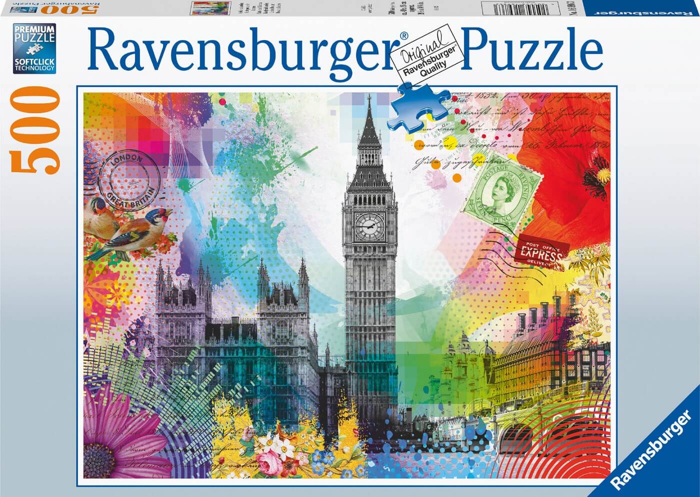 500 Postal de Londres ( Ravensburger 16986 ) imagen b