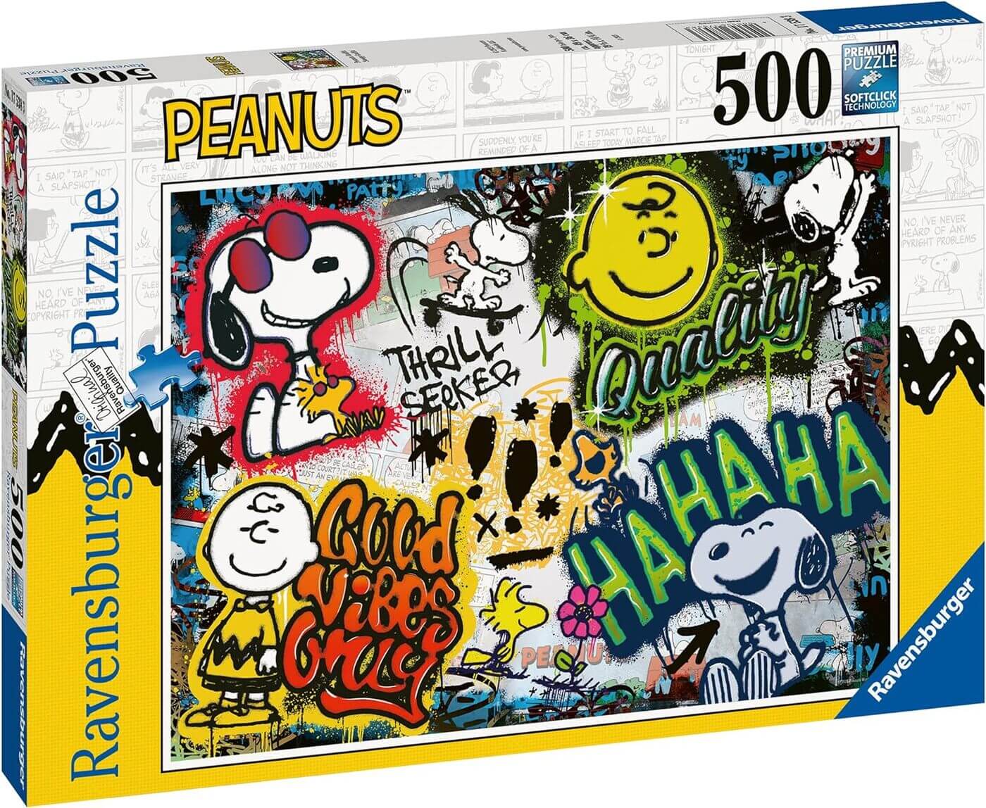 500 Peanuts Snoopy Graffiti ( Ravensburger 17538 ) imagen a