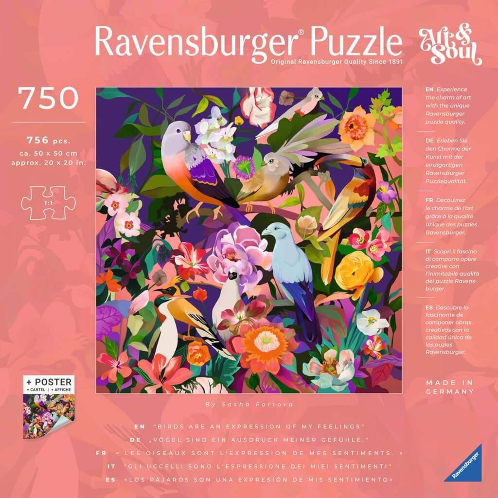 750 Bird Watching Art and Soul ( Ravensburger 12000998 ) imagen b