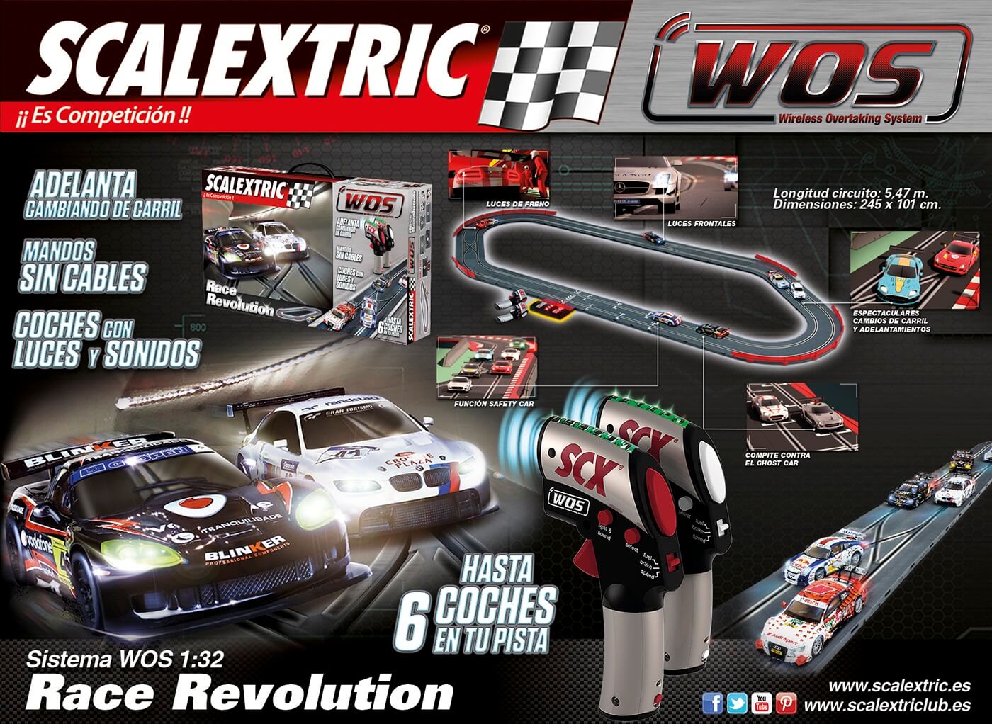 Circuito Race Revolution ( Scalextric W10134S500 ) imagen a