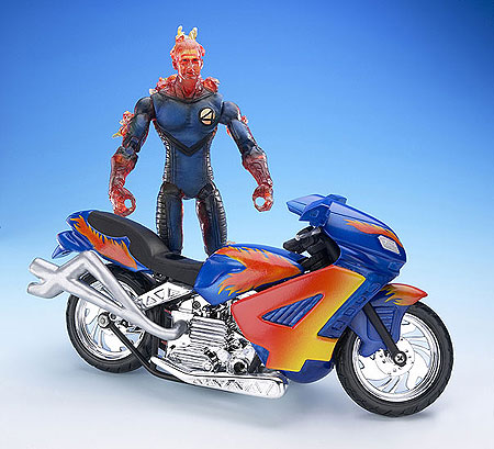 La Antorcha Humana y Moto de Fuego ( Toy Biz 3103B ) imagen a