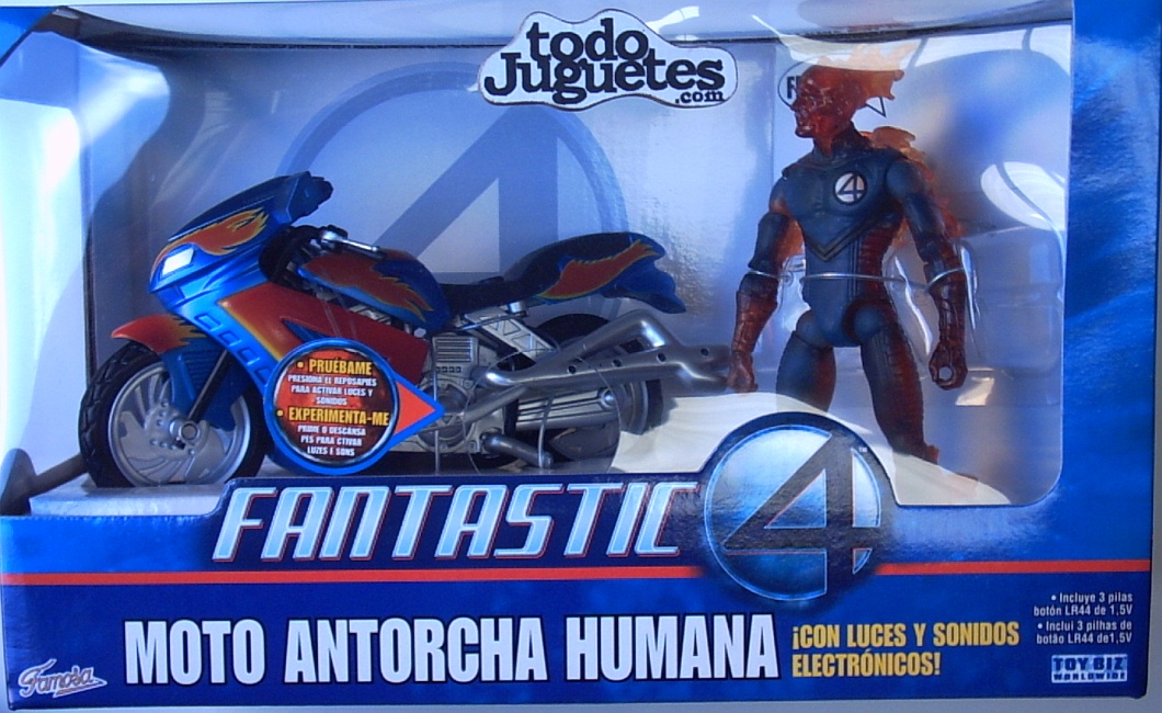 La Antorcha Humana y Moto de Fuego ( Toy Biz 3103B ) imagen b