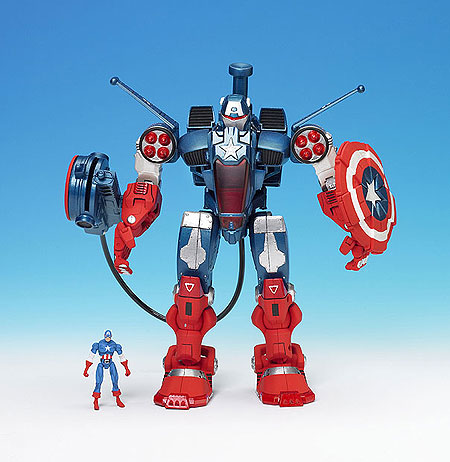 Mega Morphs Capitán América ( Toy Biz 3105B ) imagen a