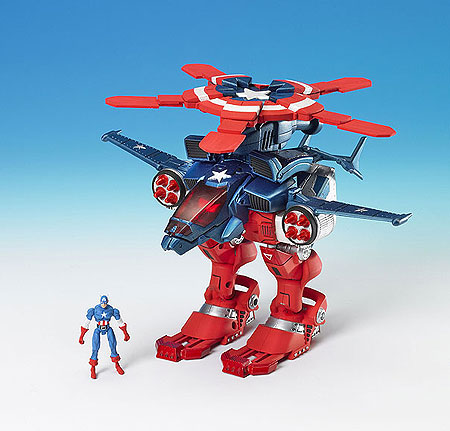 Mega Morphs Capitán América ( Toy Biz 3105B ) imagen b