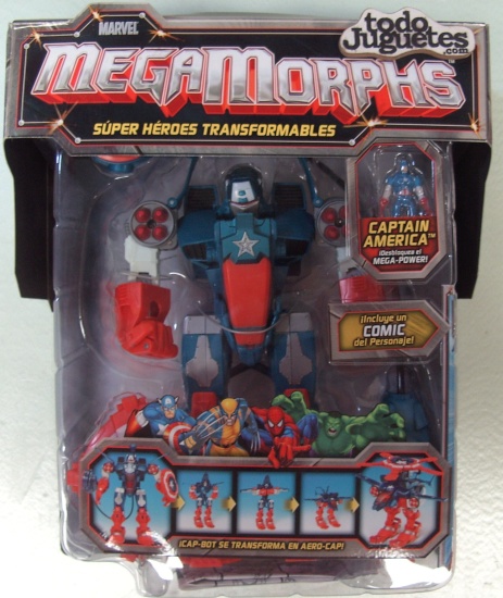 Mega Morphs Capitán América ( Toy Biz 3105B ) imagen c