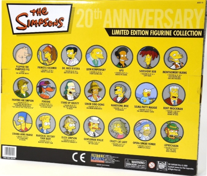 Colección 21 figuras Simpsons 20 aniversario ( United Labels 805390 ) imagen b